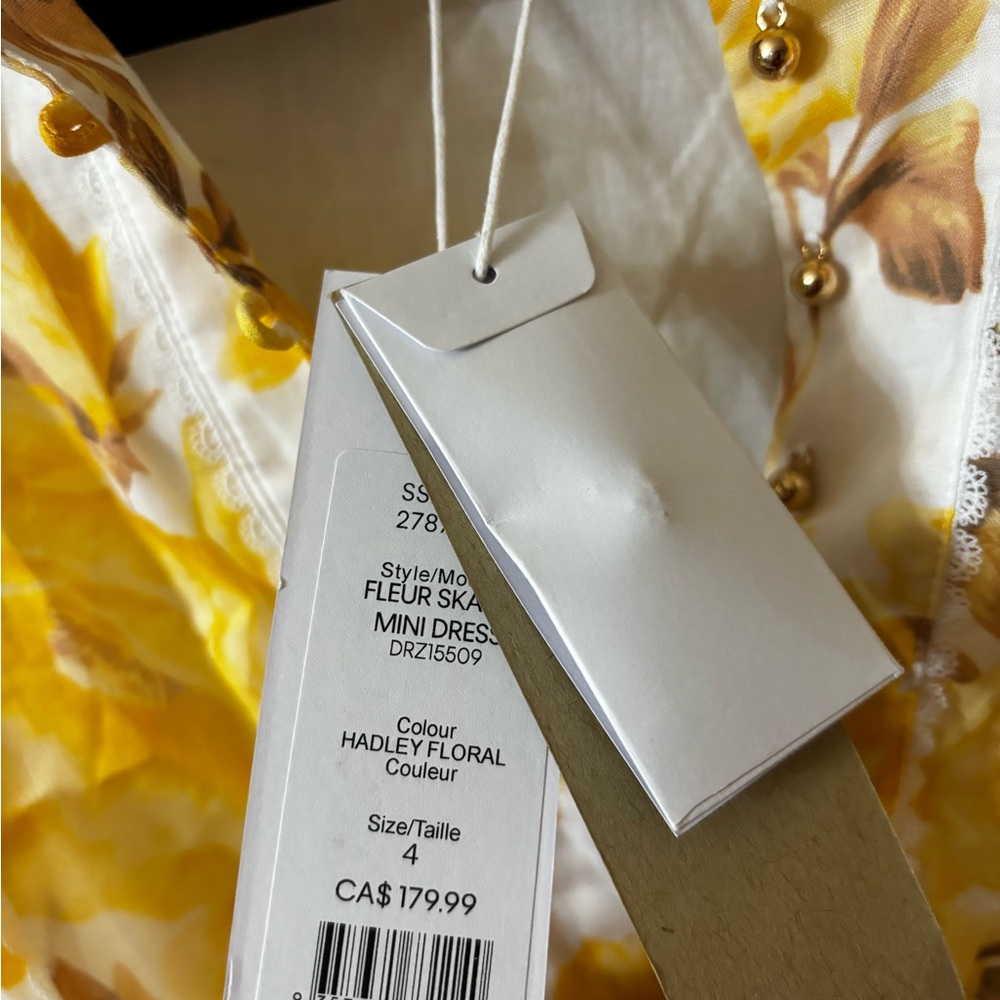 Ever New Valencia Lace Trim & Linen Mini Dress - Picture 7 of 9